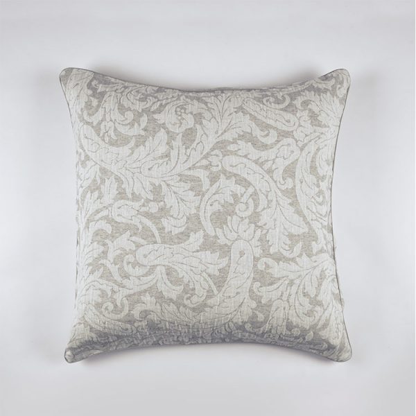 federa decorativa cuscino jacquard grigio victorian