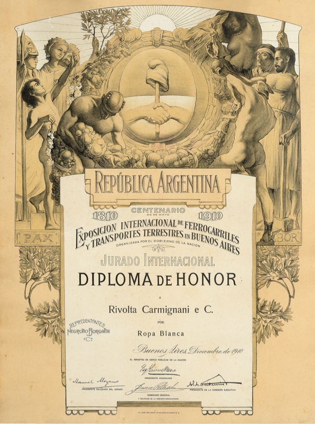 Rivolta Carmignani dal 1867 medaglia d’onore Expo internazionale