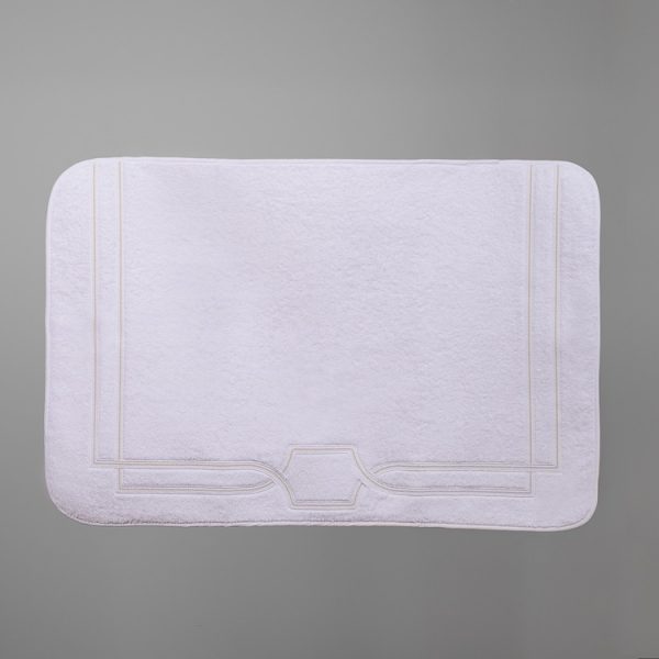 royal bath mat white 