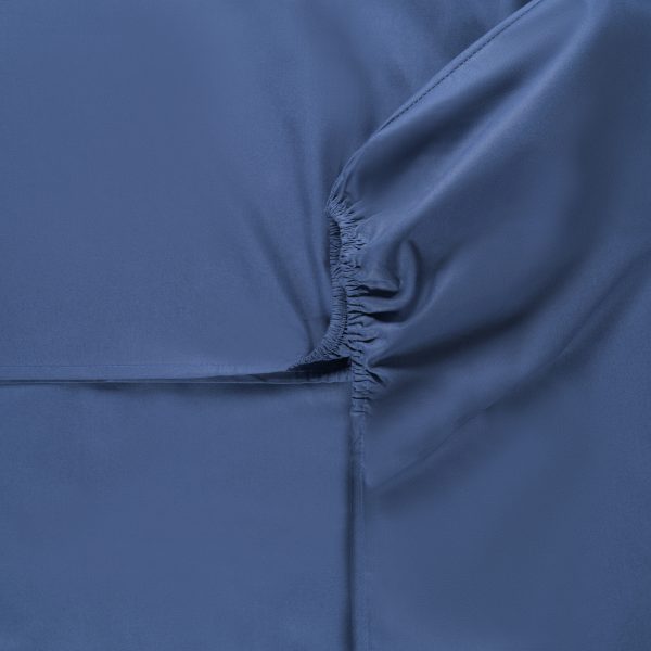 attilio bottom fitted sheet blu navy